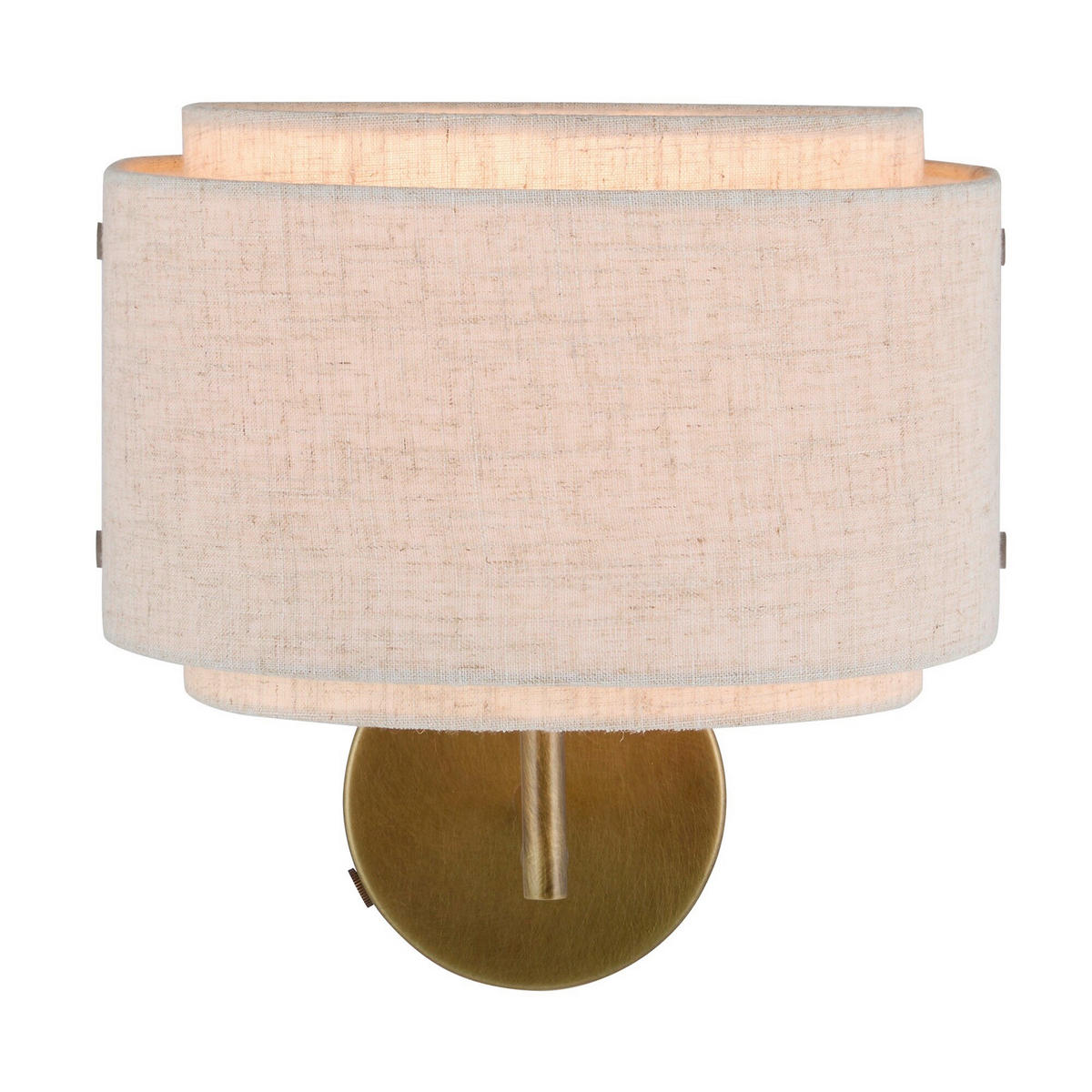 WANDLEUCHTE Takai 27,5/25 cm  - Beige, Design, Textil (27,5/25cm) - Nordlux
