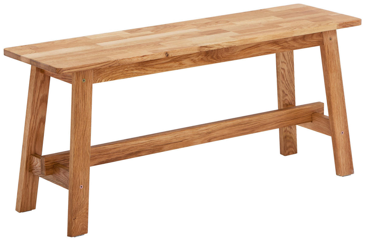 HOCKERBANK - Eichefarben, Natur, Holz (100/45/29cm) - Linea Natura