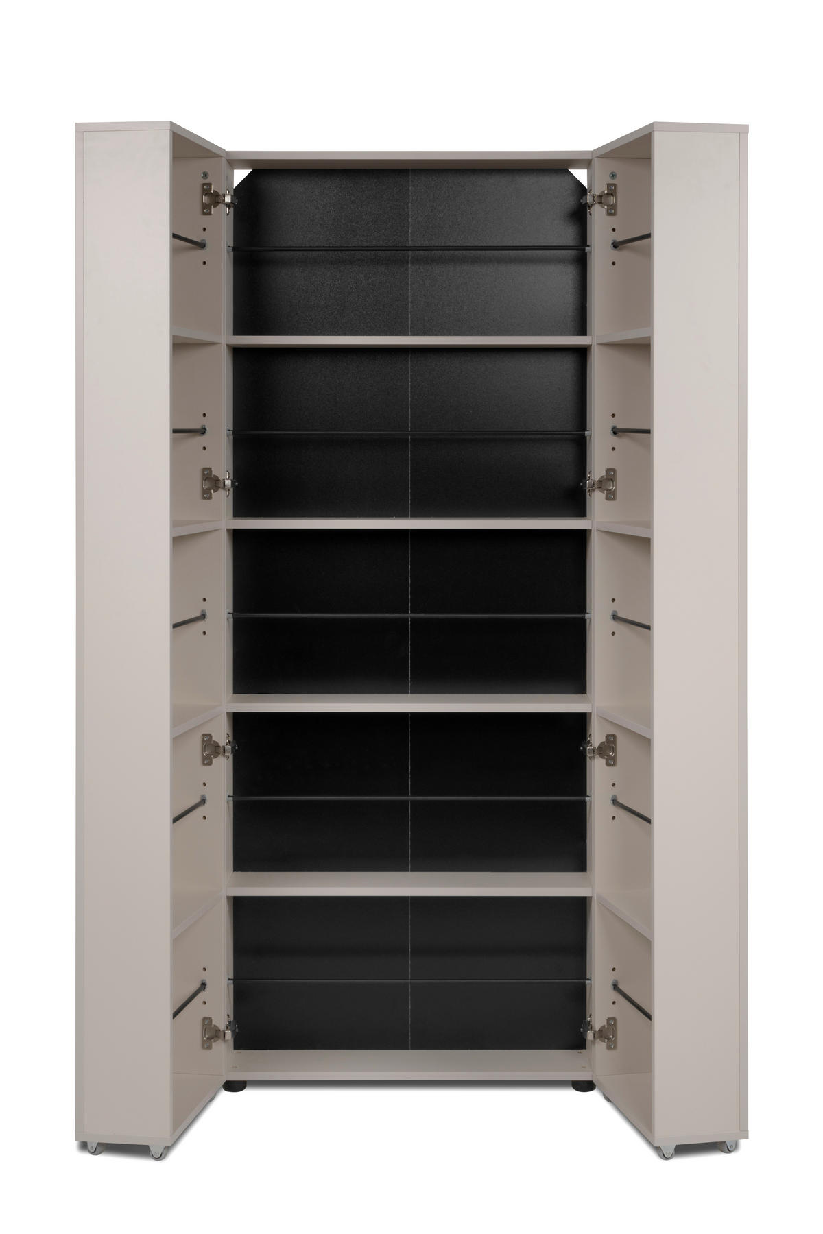 ORMAR ZA OBUĆU   drvni materijal     - crna, Moderno, drvni materijal/plastika (74/181,5/34cm)