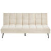 SCHLAFSOFA in Samt Beige  - Beige/Schwarz, MODERN, Textil/Metall (178/84/98cm) - MID.YOU