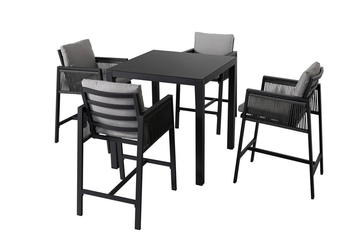 VRTNA BARSKA STOLICA  svijetlo siva  metal, tekstil      - svijetlo siva, Design, metal/tekstil (54/99/68cm) - Amatio