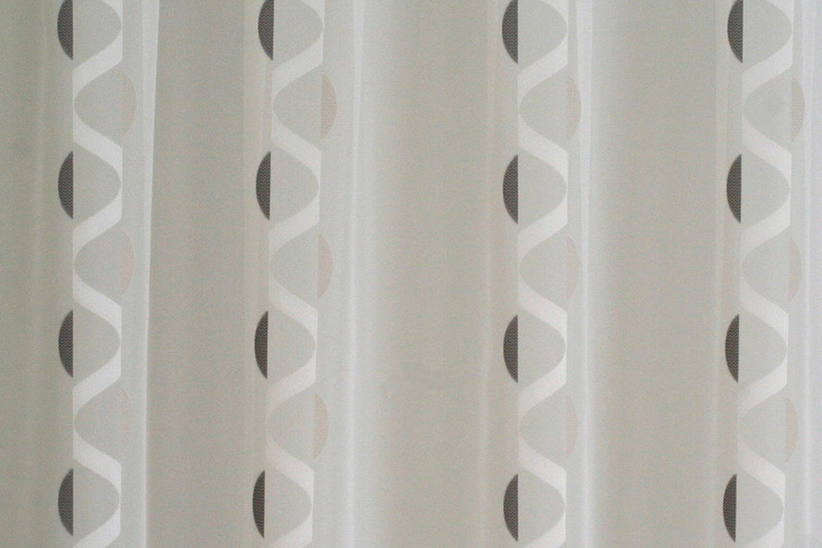 Perdea Tip Plasă  - crem/gri, Konventionell, textil (290cm) - Ambiente