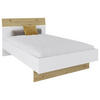 BETT 120/200 cm  in Weiss, Eiche Artisan   - Weiss/Eichefarben, Modern, Holzwerkstoff (120/200cm) - Hom`in