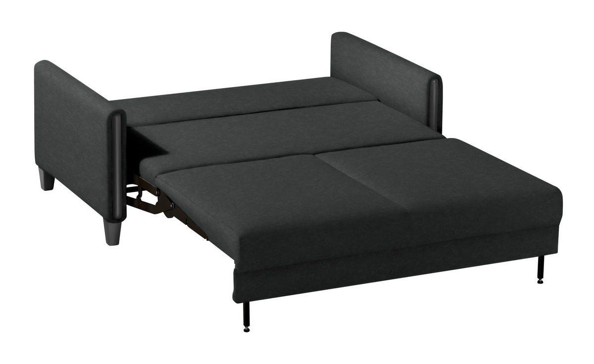 SCHLAFSOFA in Holz, Textil Schwarz  - Schwarz, Design, Holz/Textil (174/88/104cm) - Niels Andersson