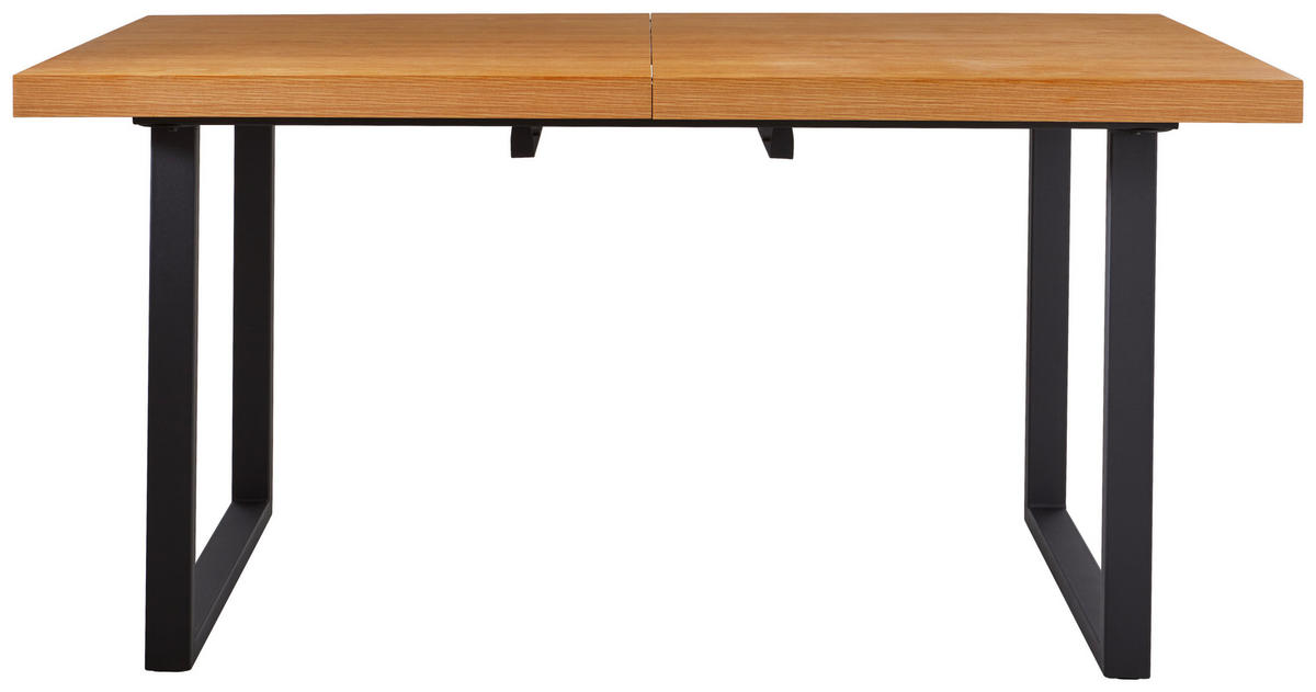 JEDÁLENSKÝ STÔL, farba duba, 159-198/85/77 cm - čierna/farba duba, Modern, kov/drevo (159-198/85/77cm) - MID.YOU