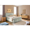 BOXSPRINGBETT 180/200 cm  in Weiß  - Schwarz/Weiß, Design, Kunststoff/Textil (180/200cm) - Xora