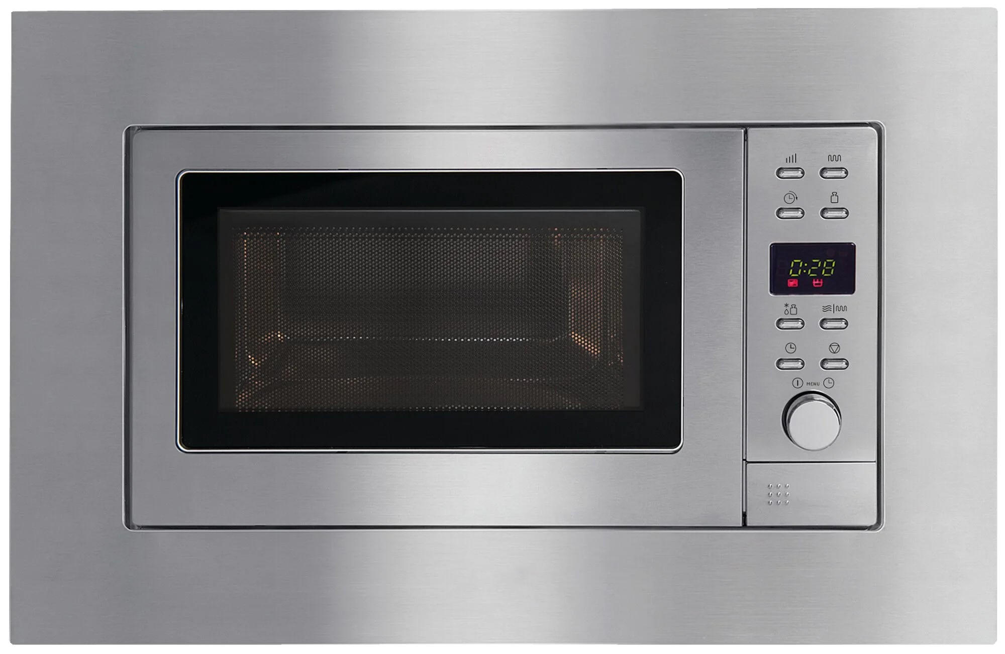 EINBAUMIKROWELLE EMW13185E  - Edelstahlfarben, Metall (59,5/39/32cm) - Amica