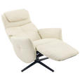 MASSAGESESSEL Echtleder Lederlook Beige    - Beige, Design, Leder/Textil (77/113/90cm) - Xora