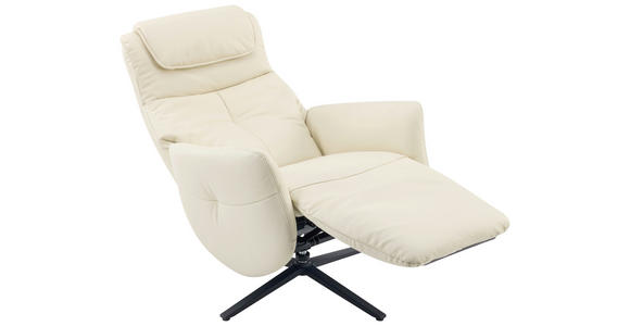 MASSAGESESSEL Echtleder Lederlook Beige - Beige, Design, Leder/Textil (77/113/90cm) - Xora