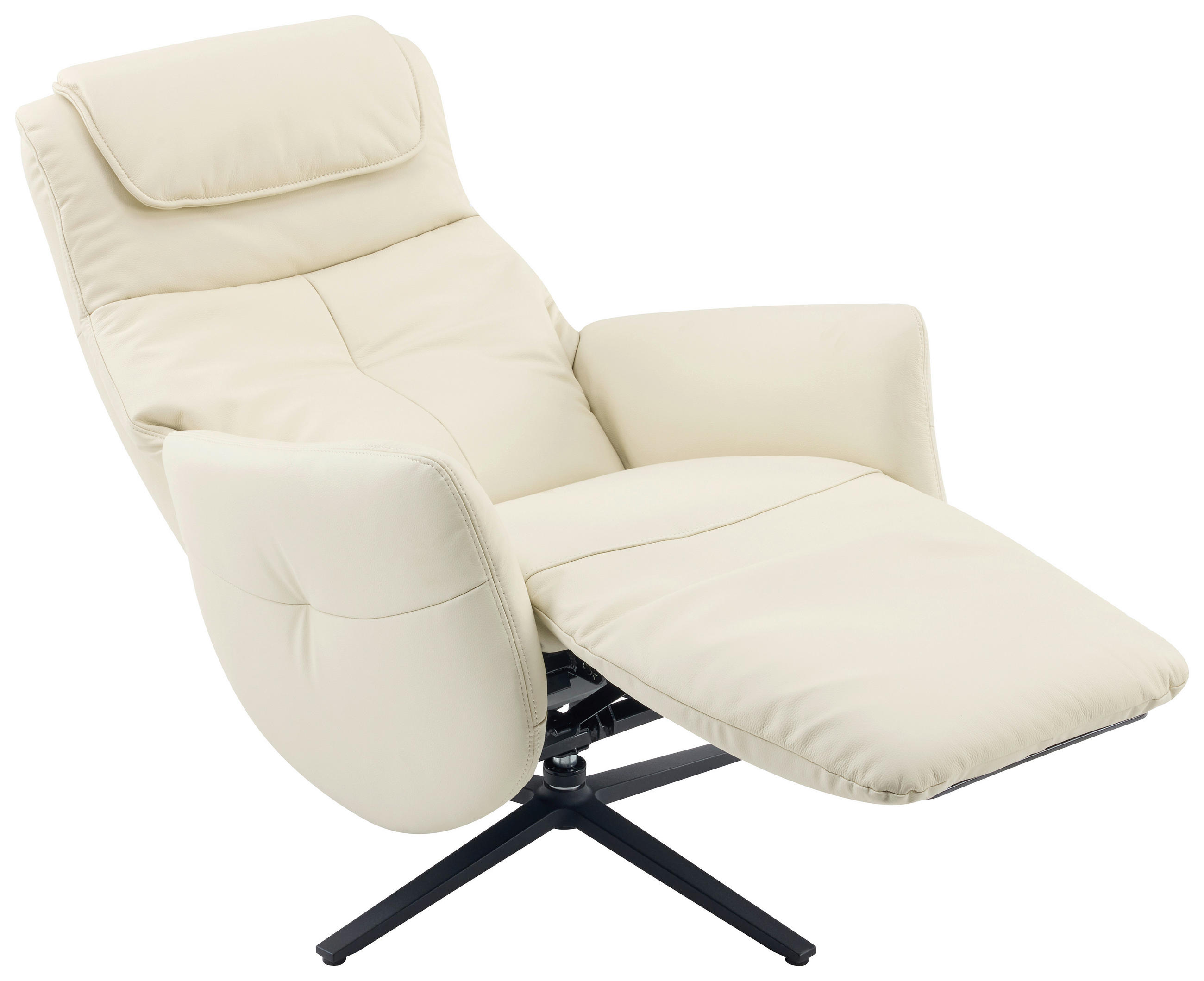 MASSAGESESSEL Echtleder Lederlook Beige    - Beige, Design, Leder/Textil (77/113/90cm) - Xora