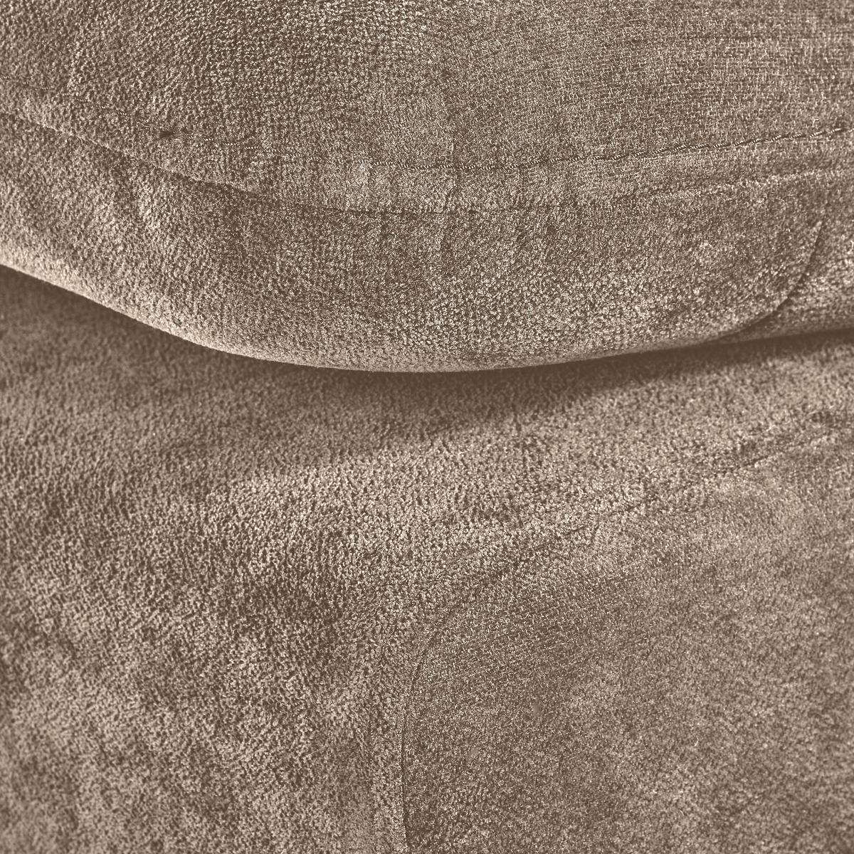 ECKSOFA Graubraun Chenille  - Graubraun/Silberfarben, KONVENTIONELL, Holz/Textil (187/293cm) - Carryhome