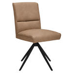 STUHL Echtleder Braun  - Schwarz/Braun, Design (48/91/67cm) - Moderano