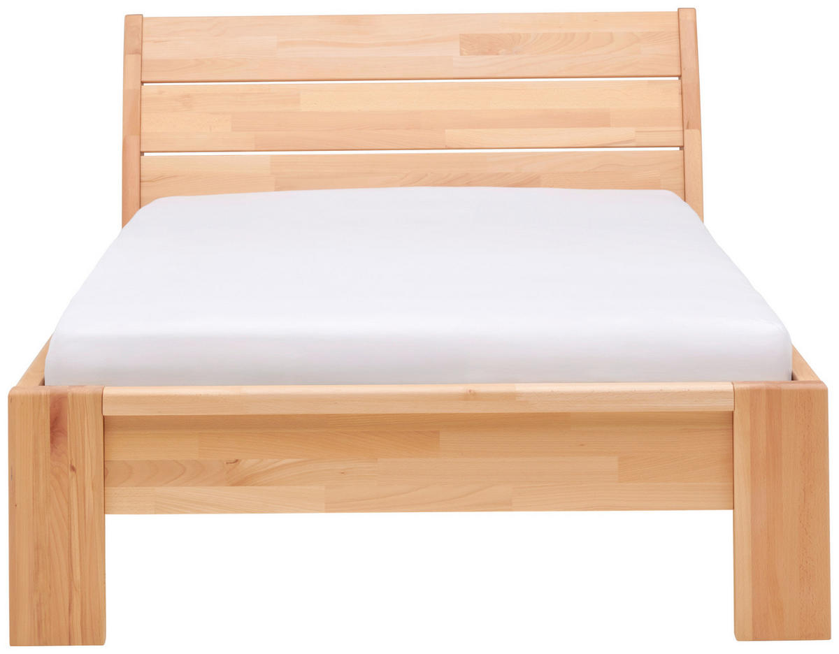 BETT 120/200 cm  in Kernbuche  - Kernbuche, MODERN, Holz (120/200cm) - MID.YOU