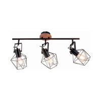 DECKENLEUCHTE Jaro 83/28/31 cm   - Schwarz, Natur, Holz/Metall (83/28/31cm)