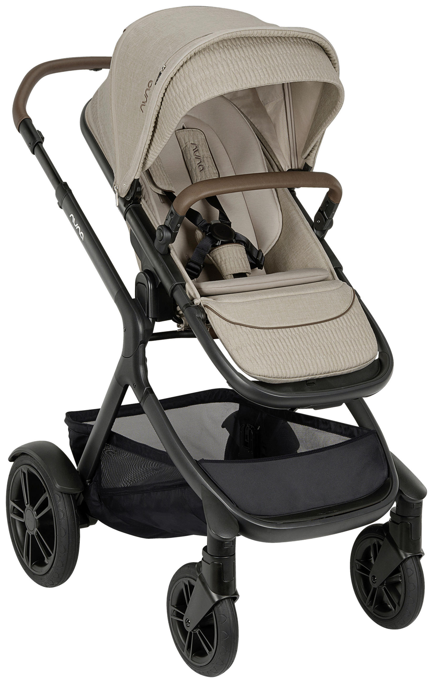 GESCHWISTERWAGEN Demi next  - Schwarz, Basics, Metall (63/123/83cm) - Nuna