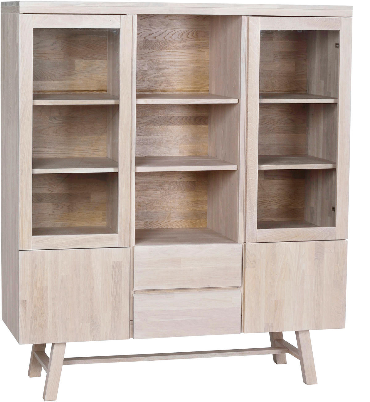 HÖG BYRÅ 130/150/45 cm  - naturfärgad, Klassisk, trä (130/150/45cm) - Rowico