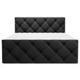 BOXBETT 200/200 cm  in Schwarz  - Schwarz, KONVENTIONELL, Kunststoff/Textil (200/200cm) - Carryhome