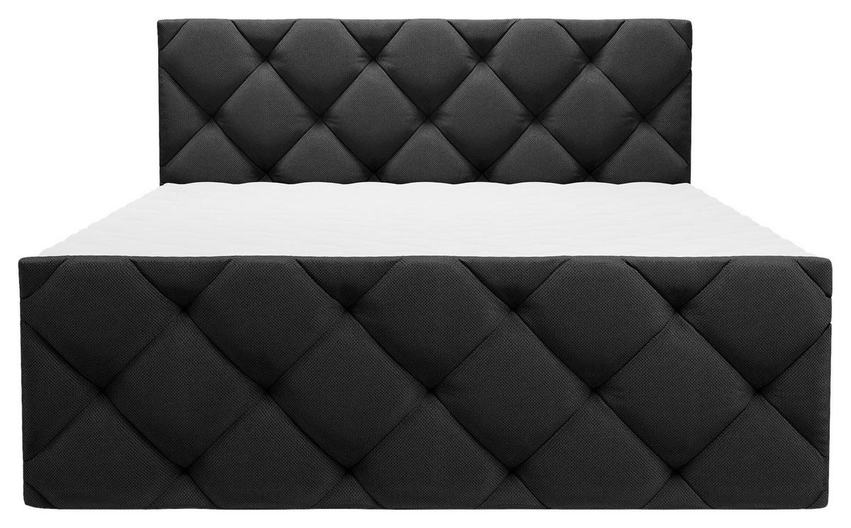 BOXSÄNG 180/200 cm  i svart  - svart, Klassisk, textil/plast (180/200cm) - Carryhome
