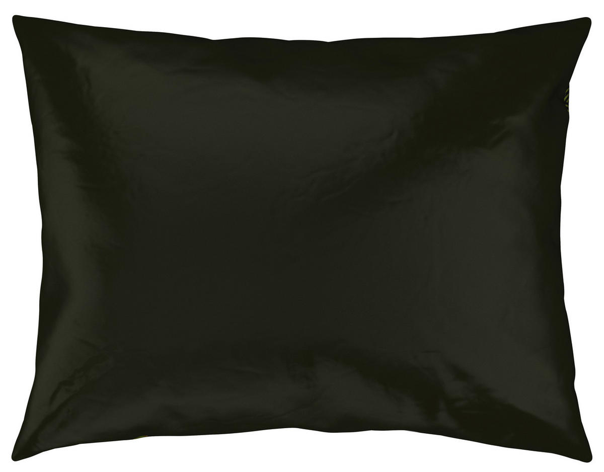 BETTWÄSCHESET MARIE Satin 160/210 cm  65 cm/100 cm  - Schwarz/Grün, Konventionell, Textil (160/210cm) - Esposa