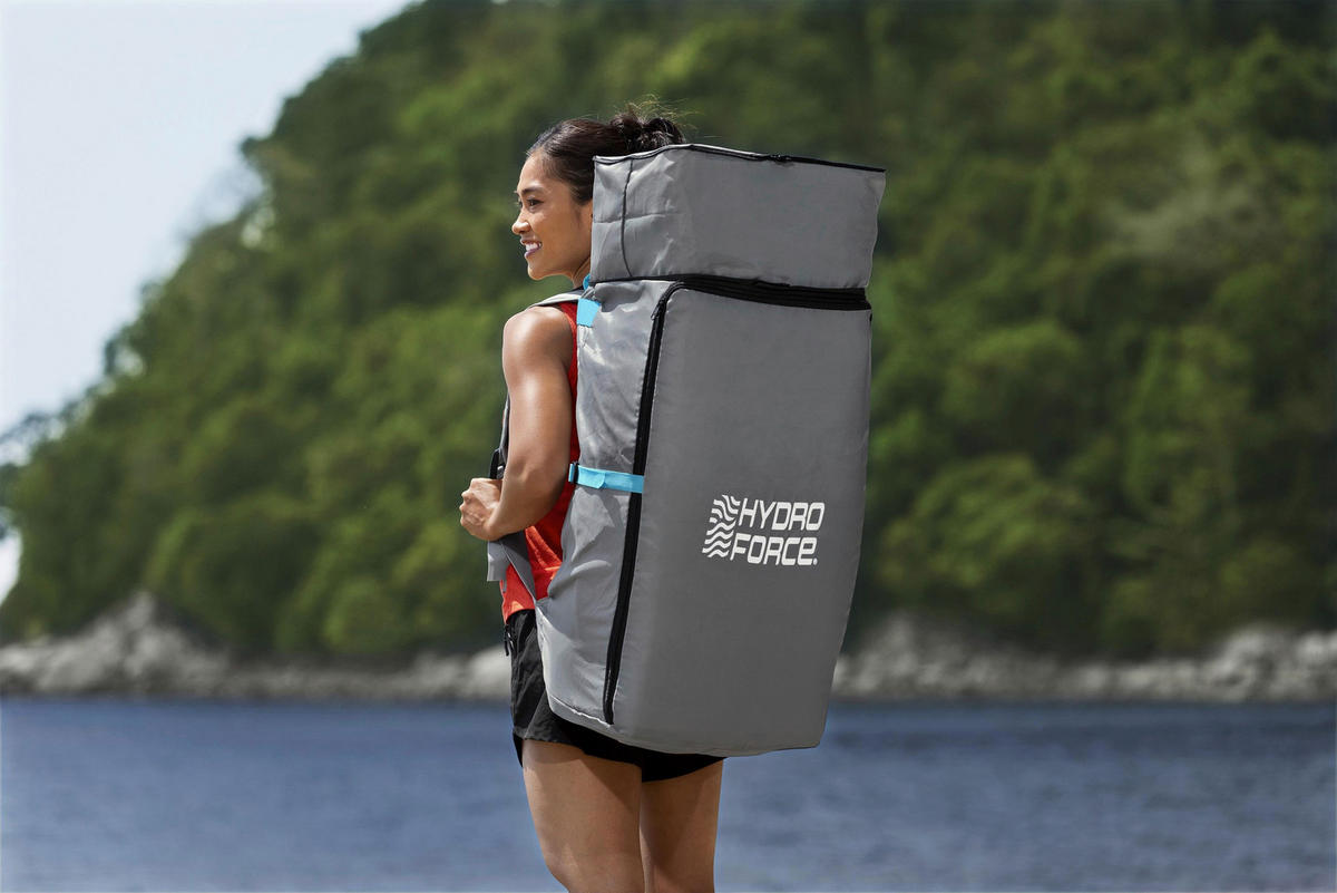 STAND-UP PADDLE BOARD 6532F AQUA GLIDER  - Hellblau, KONVENTIONELL, Kunststoff/Metall (320/79/12cm) - Bestway