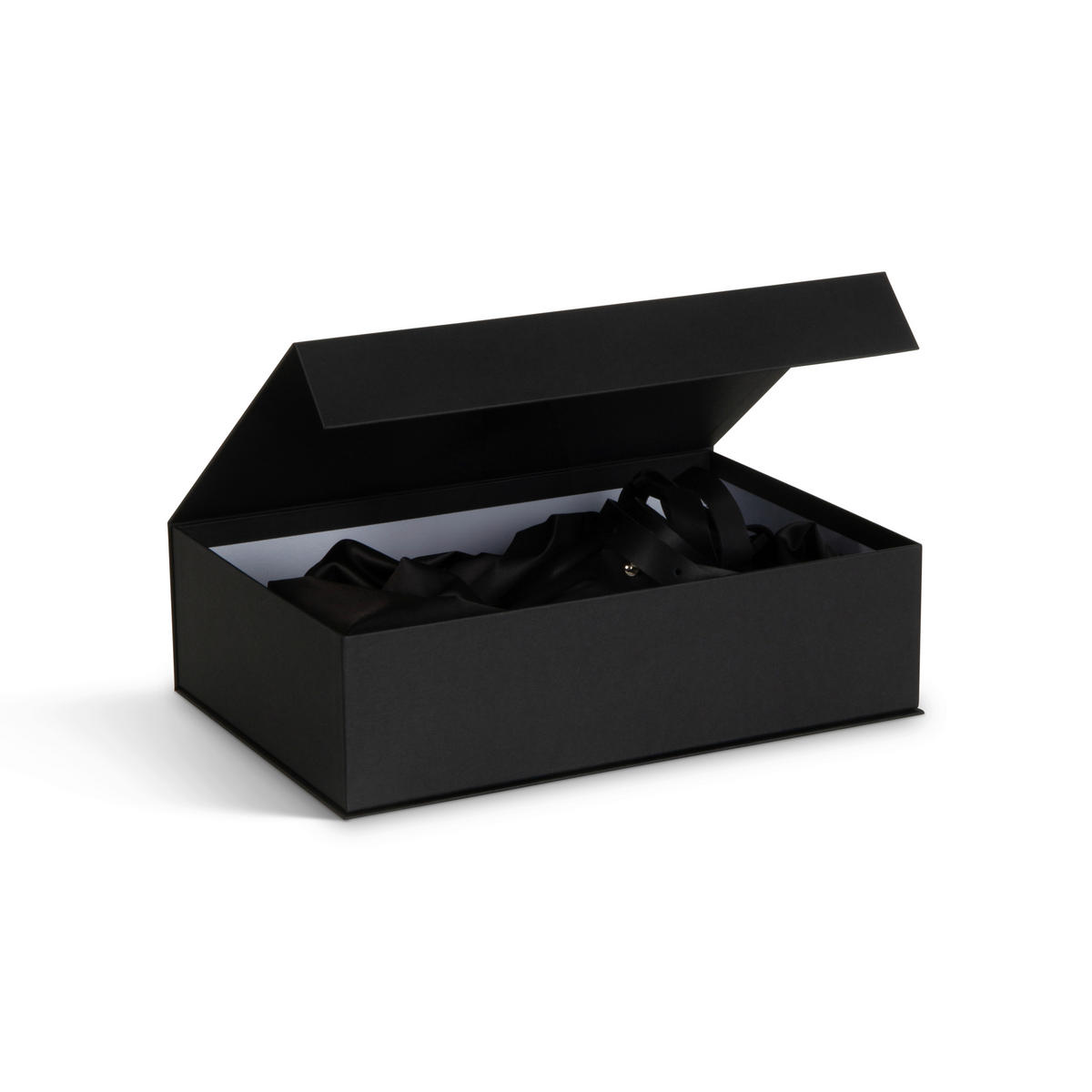 AUFBEWAHRUNGSBOX    25/36.5/10.5 cm  - Schwarz, Basics, Karton/Papier (25/36.5/10.5cm)