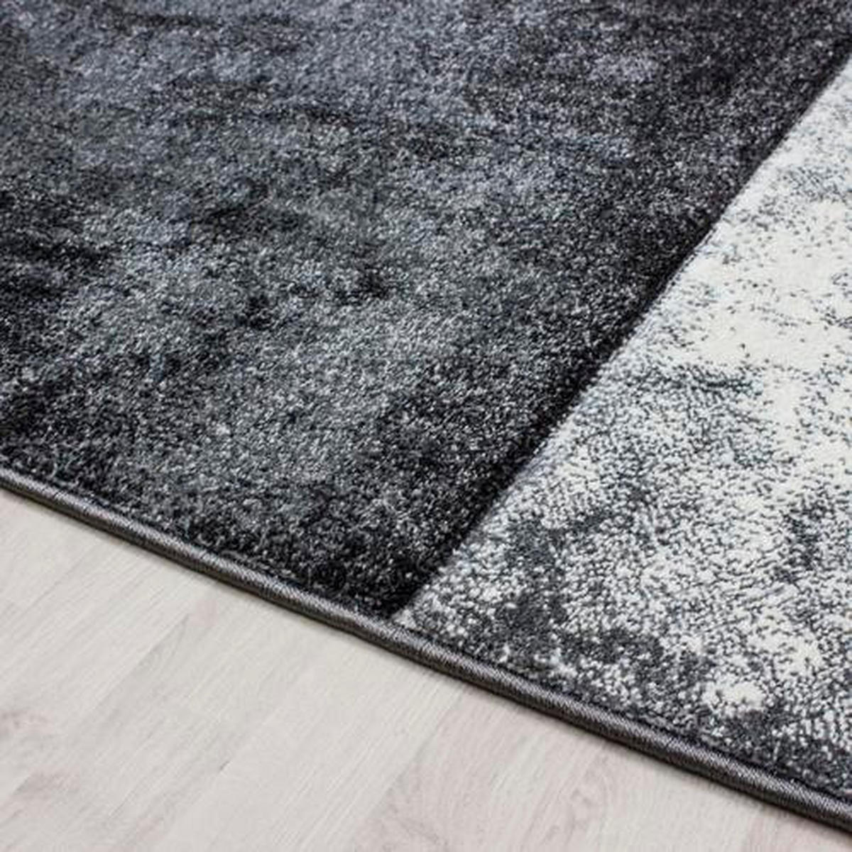 VÄVD MATTA 80/150 cm Hawaii 1710  - grå, Klassisk, textil (80/150cm) - Novel
