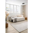 ECKSOFA  in Jersey Creme  - Creme/Schwarz, KONVENTIONELL, Kunststoff/Textil (238/148cm) - Carryhome