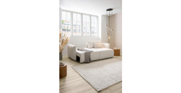 ECKSOFA  in Jersey Creme  - Creme/Schwarz, KONVENTIONELL, Kunststoff/Textil (238/148cm) - Carryhome