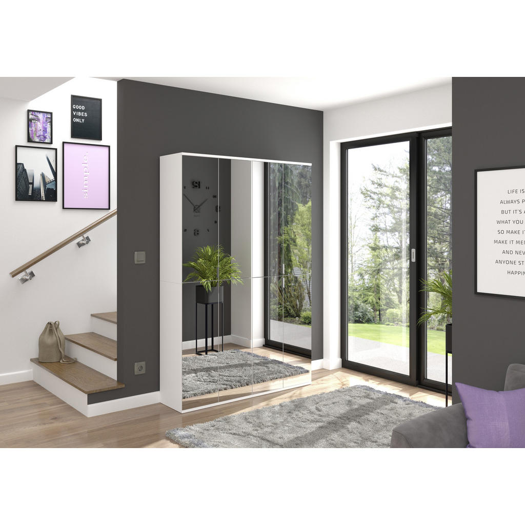 Thumbnail - Mid.you Mehrzweckschrank, Weiß, Holzwerkstoff, 7 Fächer, 65x193x37 cm, FSC Mix, Waschküche, Mehrzweckschränke