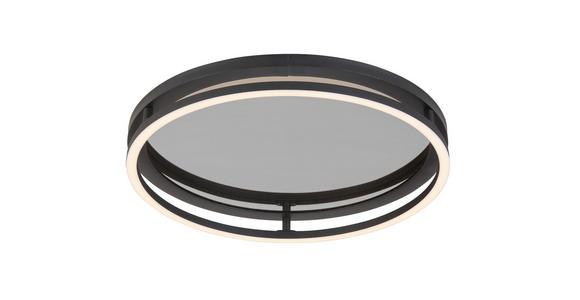 LED-DECKENLEUCHTE 39/8,7 cm - Schwarz, LIFESTYLE, Kunststoff/Metall (39/8,7cm) - Novel