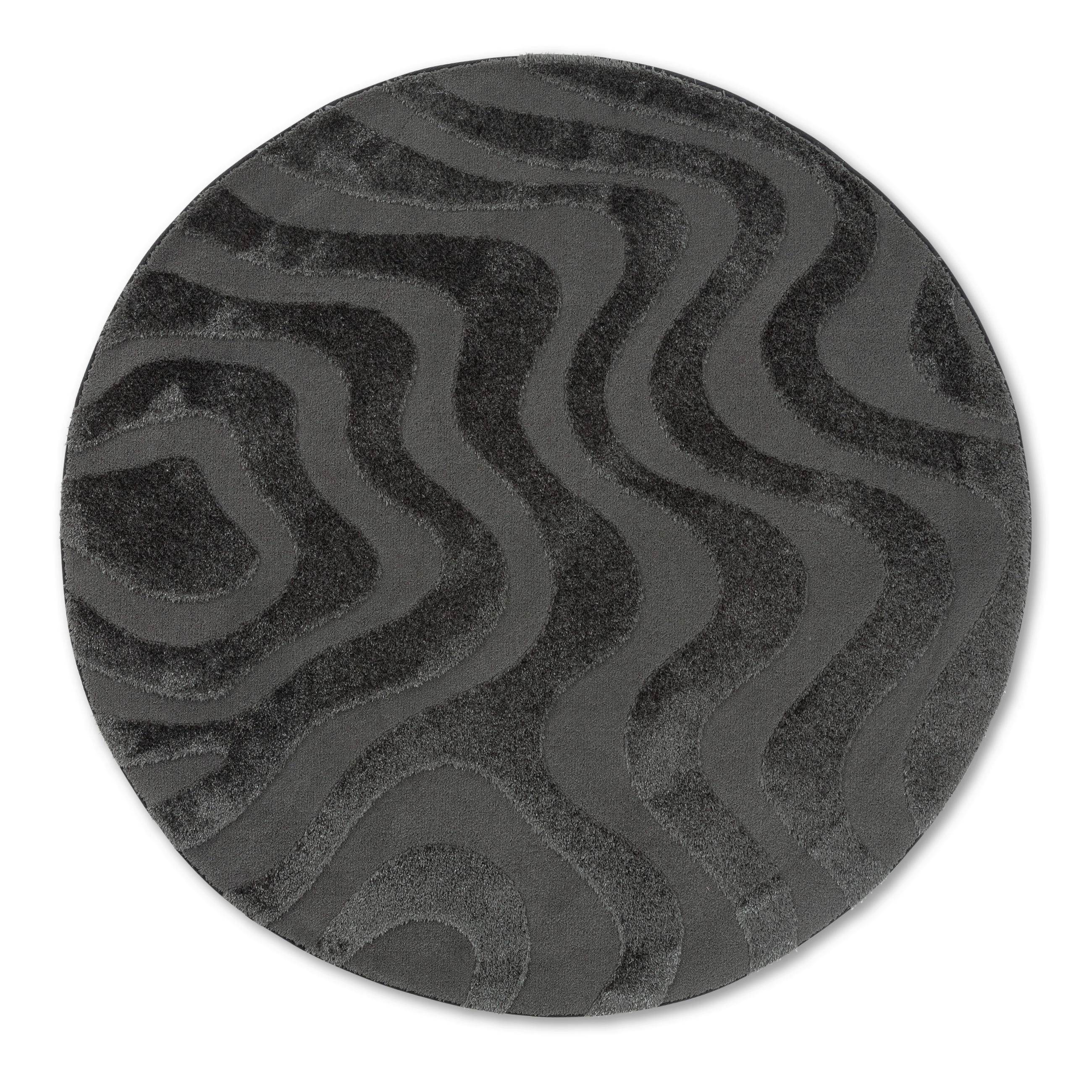 WEBTEPPICH 160 cm Blaze Anthrazit  - Anthrazit, Design, Textil (160cm) - Schöner Wohnen