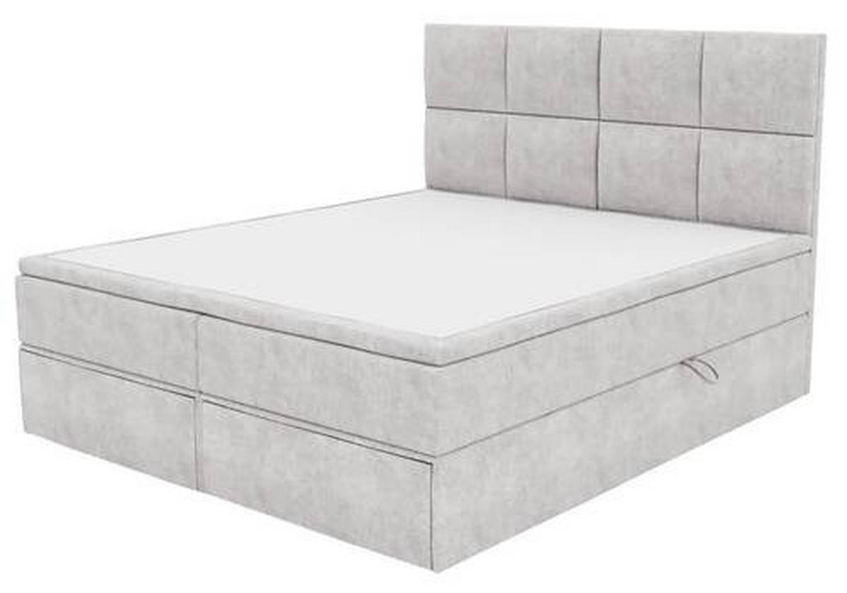 BOXBETT 140/200 cm  in Weiß  - Schwarz/Weiß, KONVENTIONELL, Kunststoff/Textil (140/200cm) - Boxxx