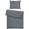 BETTWÄSCHESET Satin 160x210/65x100 cm  65 cm/100 cm  - Anthrazit, Basics, Textil (160x210/65x100cm) - Novel