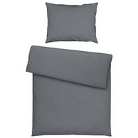 BETTWÄSCHESET Satin 200/210 cm  65 cm/100 cm  - Anthrazit, Basics, Textil (200/210cm) - Novel