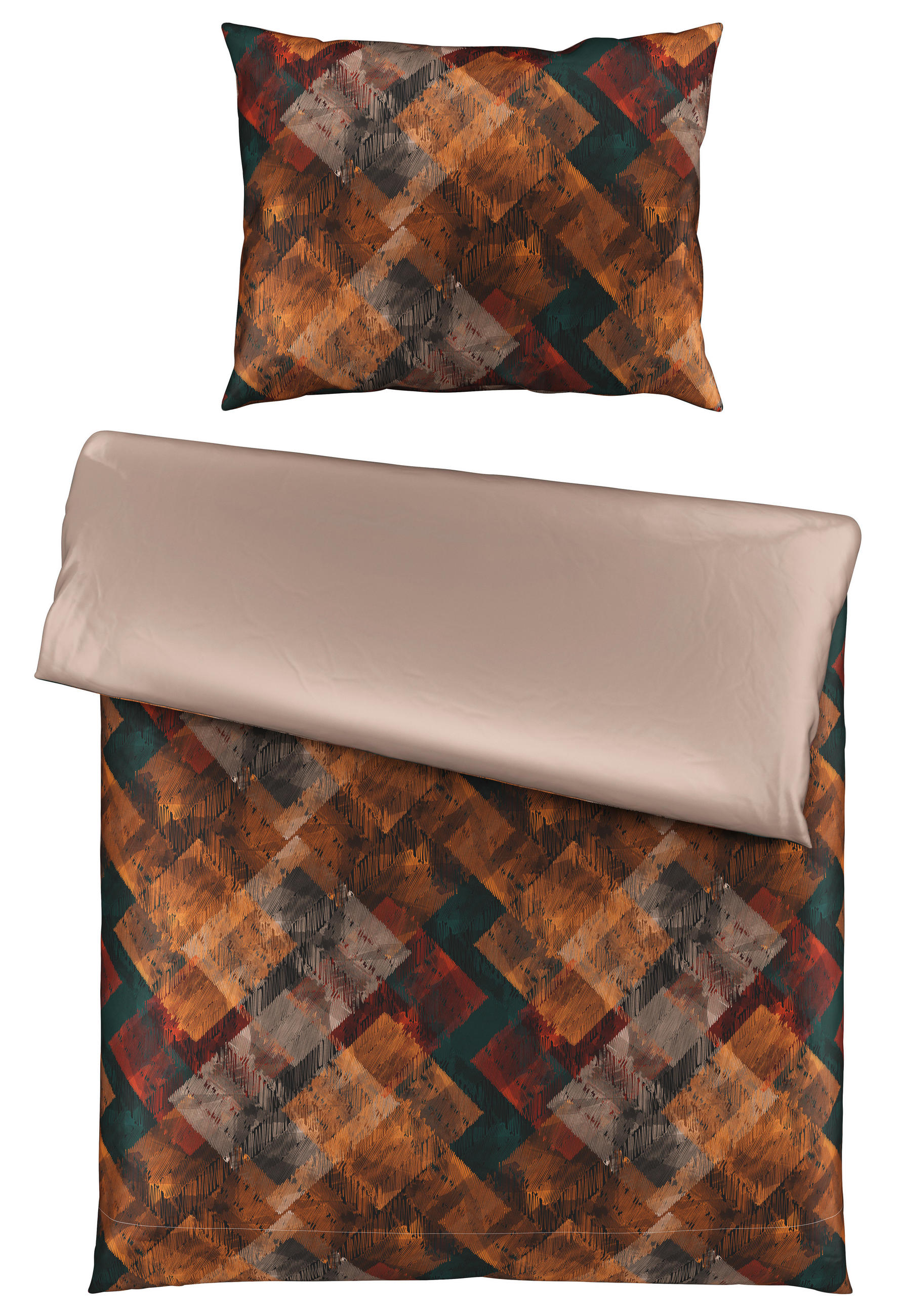 Novel OBOJSTRANNÁ POSTEĽNÁ BIELIZEŇ, satén, béžová, 140/200 cm