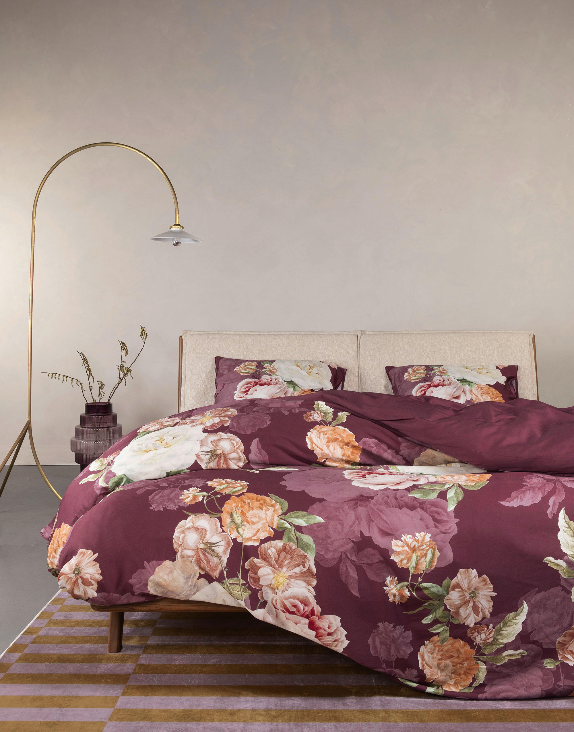 BETTWÄSCHE Orianna Satin 135/200 cm  - Weinrot, KONVENTIONELL, Textil (135/200cm) - Essenza