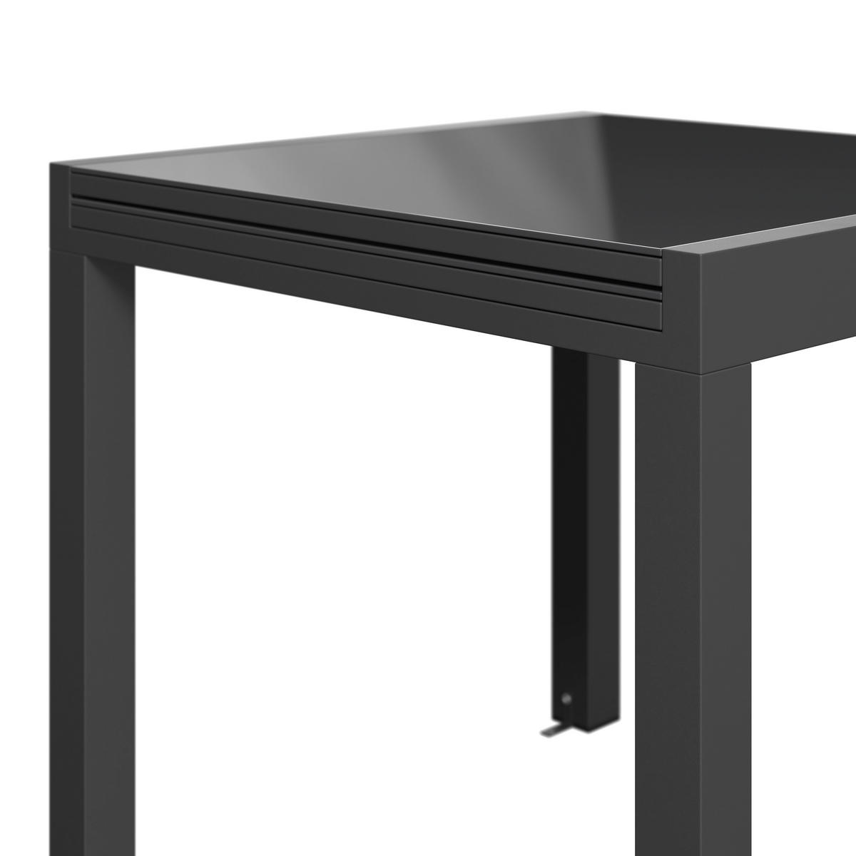 BALKONTISCH  - Beige, MODERN, Glas/Metall (160/80/75/80cm) - Ambia Garden