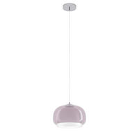 ZÁVĚSNÉ SVÍTIDLO, 30/150 cm  - bílá/růžová, Design, kov/sklo (30/150cm)