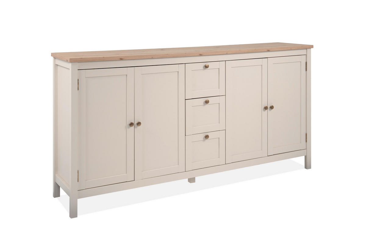 SIDEBOARD  180/90/40 cm 3 Schublade(n)  - Kaschmir/Eiche Artisan, Konventionell, Holzwerkstoff/Metall (180/90/40cm) - MID.YOU