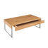 COUCHTISCH Wildeiche massiv rechteckig Eichefarben - Eichefarben, Design, Holz/Metall (125/42/70cm)