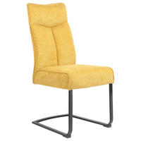 SCHWINGSTUHL   Webstoff  - Gelb/Schwarz, Design, Textil/Metall (44/102/64cm) - Novel