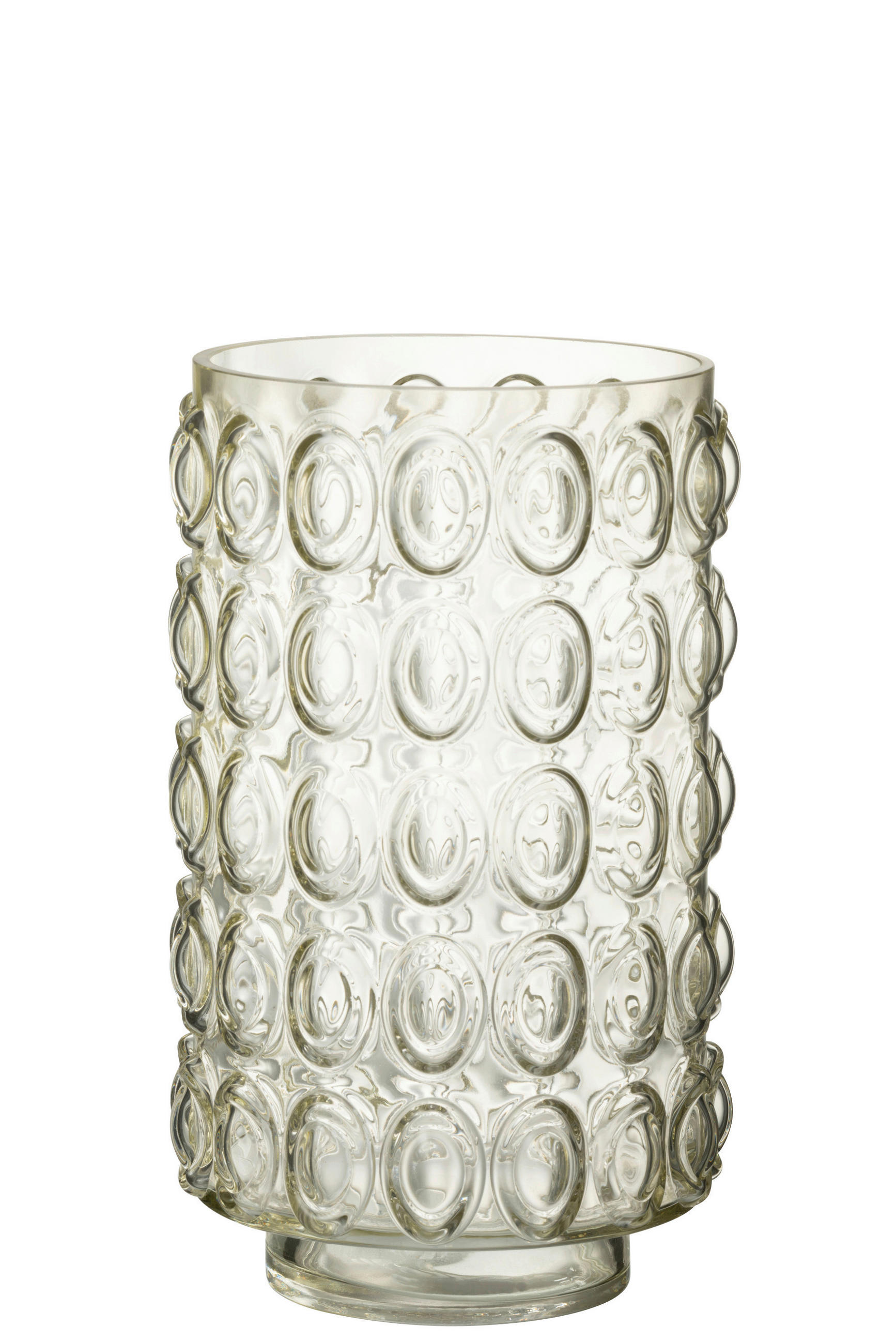 DEKOVASE  - Hellgelb, Romantik / Landhaus, Glas (18,5/18,5/30,5cm) - Ambia Home