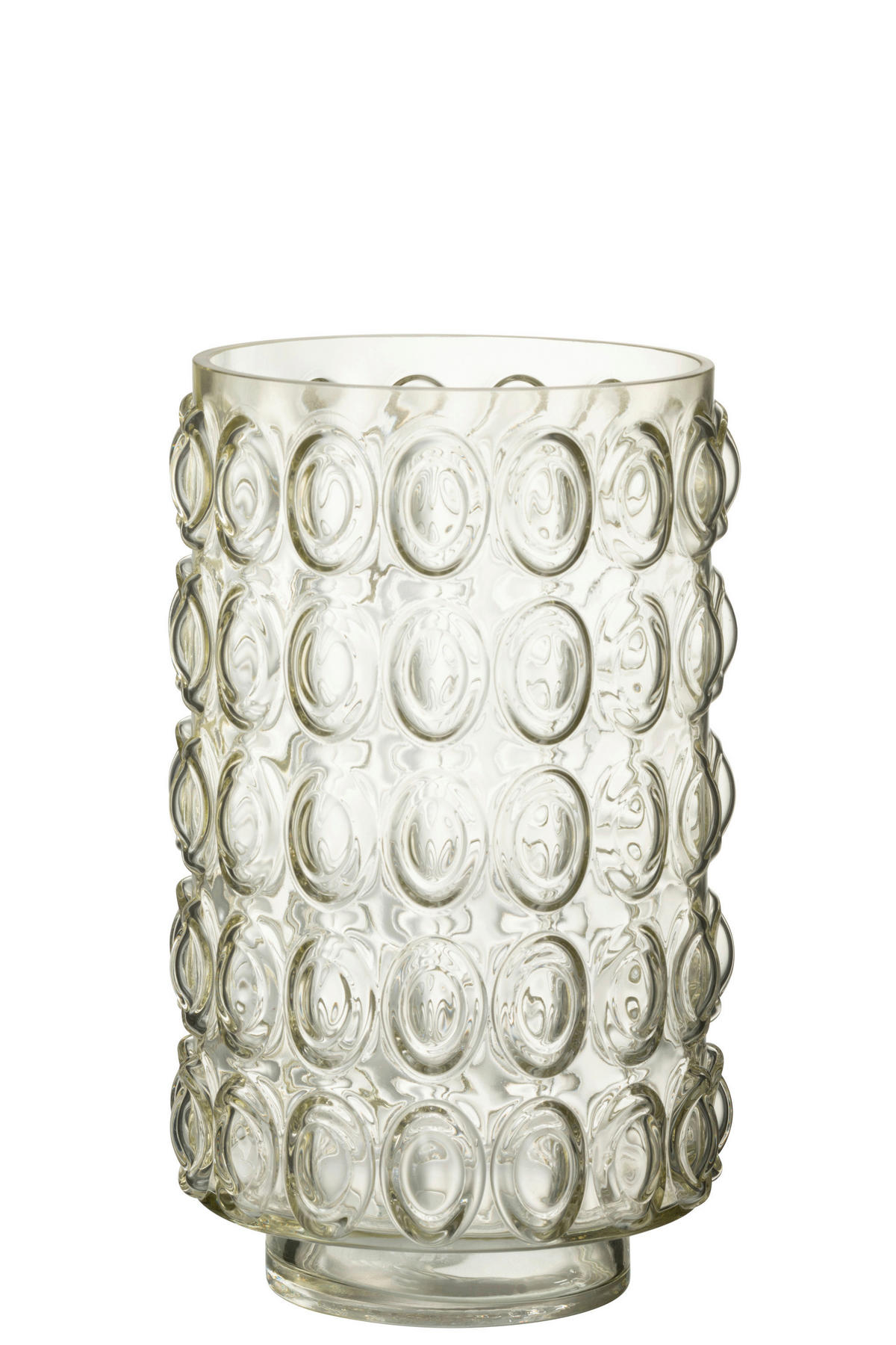 DEKOVASE  - Hellgelb, Romantik / Landhaus, Glas (18,5/18,5/30,5cm) - Ambia Home
