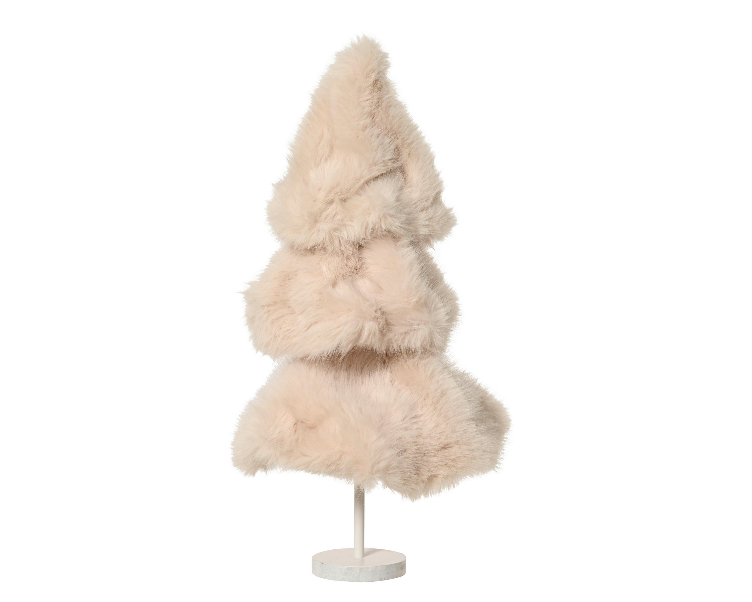 KARÁCSONYI FIGURA - krémszínű, Basics, műanyag (33/33/60cm)