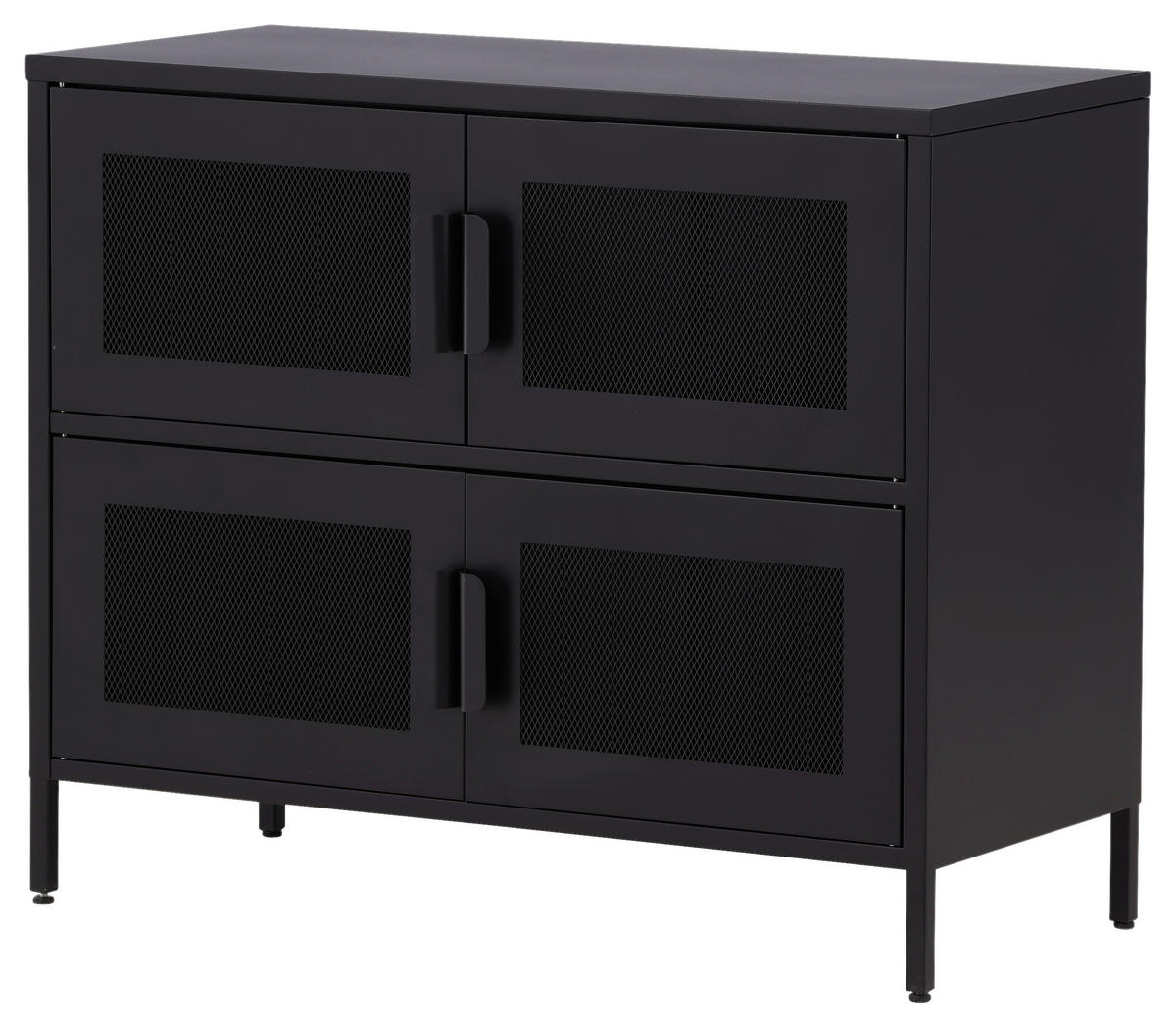 SIDEBOARD  in 90/75/40 cm  - Schwarz, Design, Metall (90/75/40cm) - Livetastic