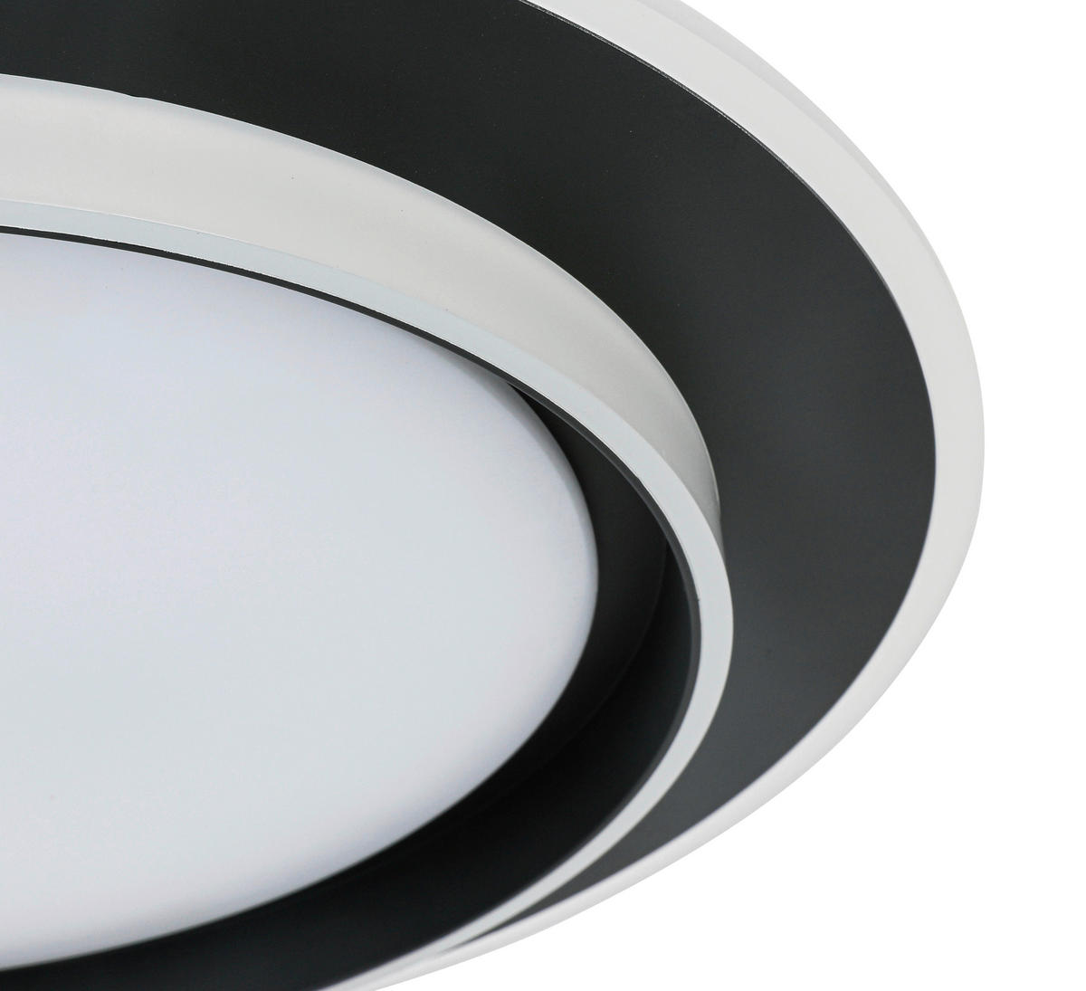 LED PLAFONJERA  - bela/crna, Trendi, metal/plastika (39/6cm) - Novel