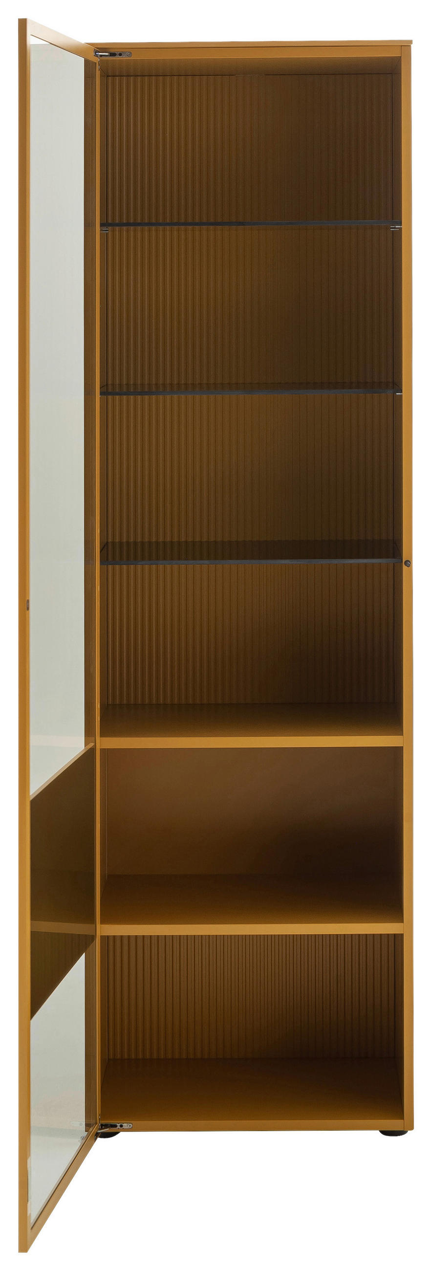 VITRINE in Currygelb  - Currygelb, Design, Glas/Holzwerkstoff (60/201/45cm) - Schöner Wohnen