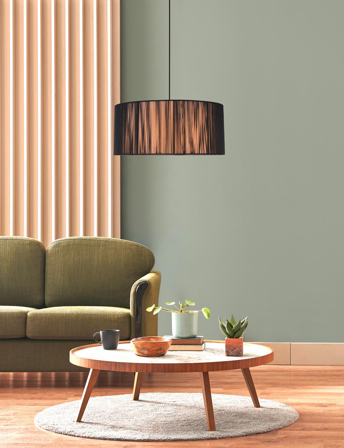 PENDELLAMPA 45/45/100 cm  - Basics, trä (45/45/100cm)