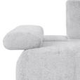 SCHLAFSOFA Chenille Hellgrau  - Hellgrau/Schwarz, KONVENTIONELL, Kunststoff/Textil (235-255/80/116-138cm) - Carryhome