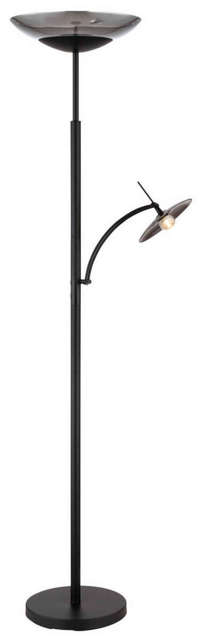 LED-GOLVLAMPA 40/180 cm    - svart, Klassisk, metall/glas (40/180cm) - Globo